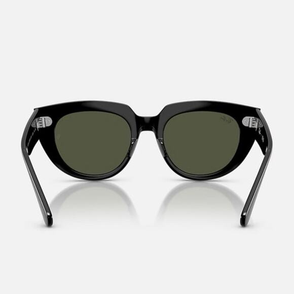 NEW Ray-Ban Doreen Square Sunglasses Polished Black G-15 Green Lenses RB2286 main image 15